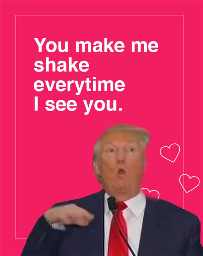 Trump Valentines Day Cards The Tasteless Gentlemen